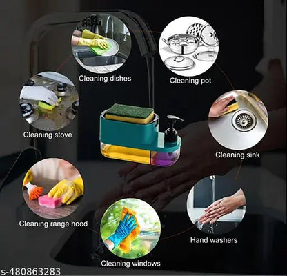 3 In 1 Soap Dispenser for Kitchen Dishwasher