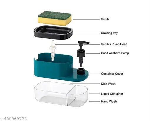 3 In 1 Soap Dispenser for Kitchen Dishwasher